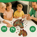 Puzzle en Bois Cheval Artistique – HorsePuzzle