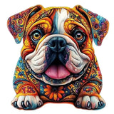 Puzzle en Bois Chien Bouledogue Anglais
