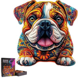 Puzzle en Bois Chien Bouledogue Anglais