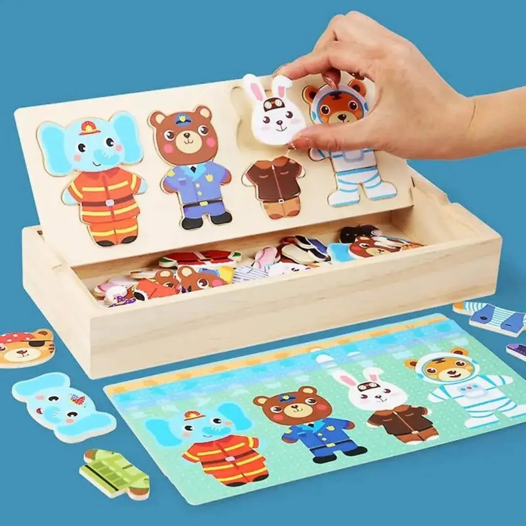 Puzzle en Bois Enfant Montessori – FunZoo