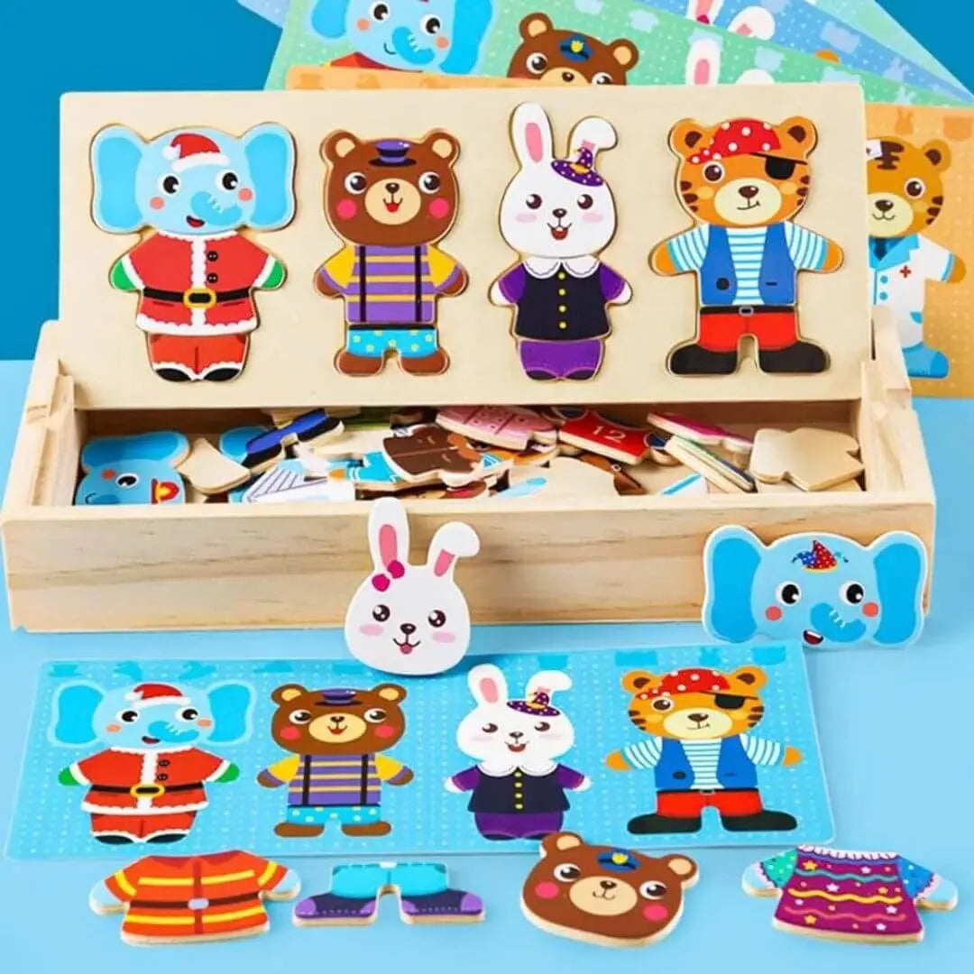 Puzzle en Bois Enfant Montessori – FunZoo