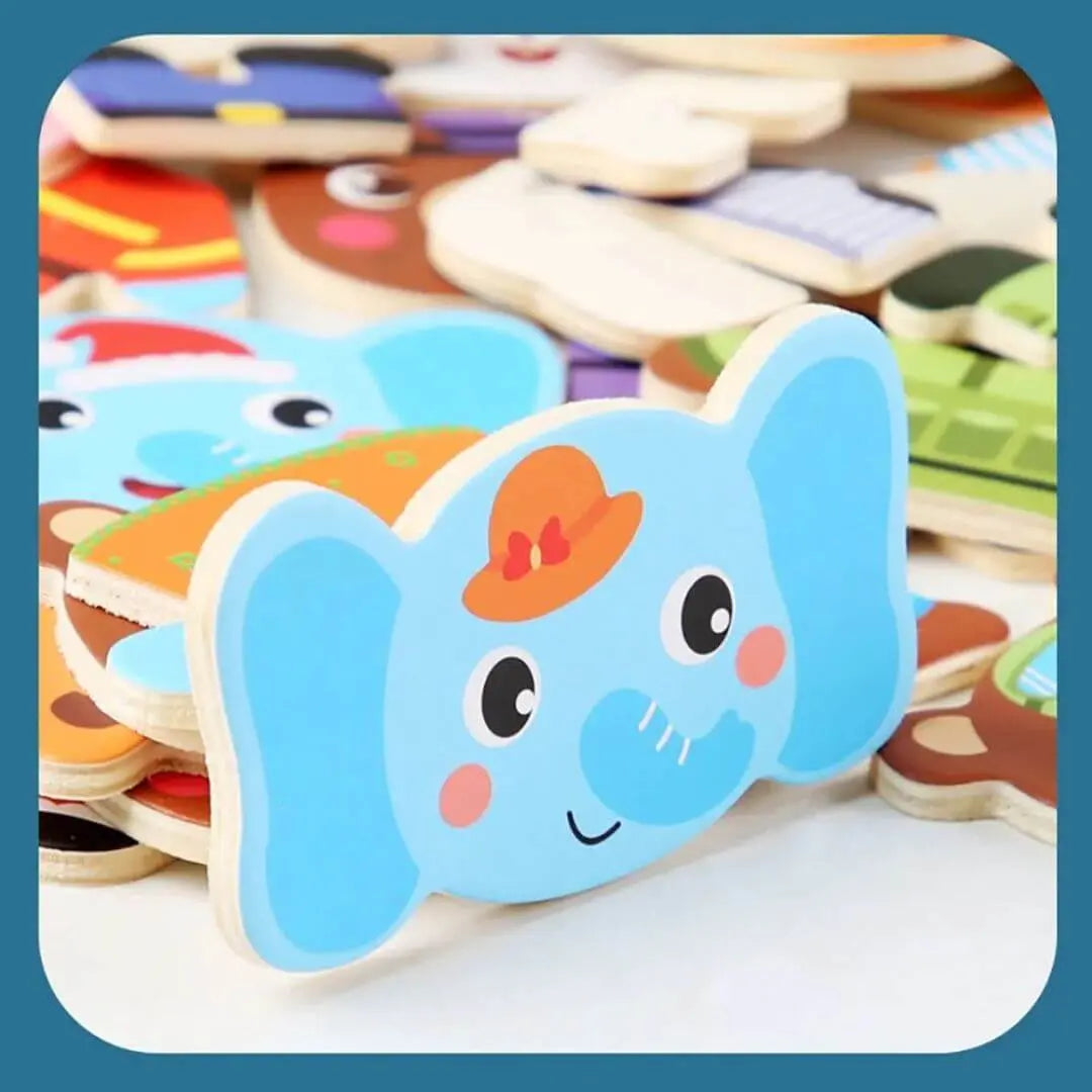 Puzzle en Bois Enfant Montessori – FunZoo