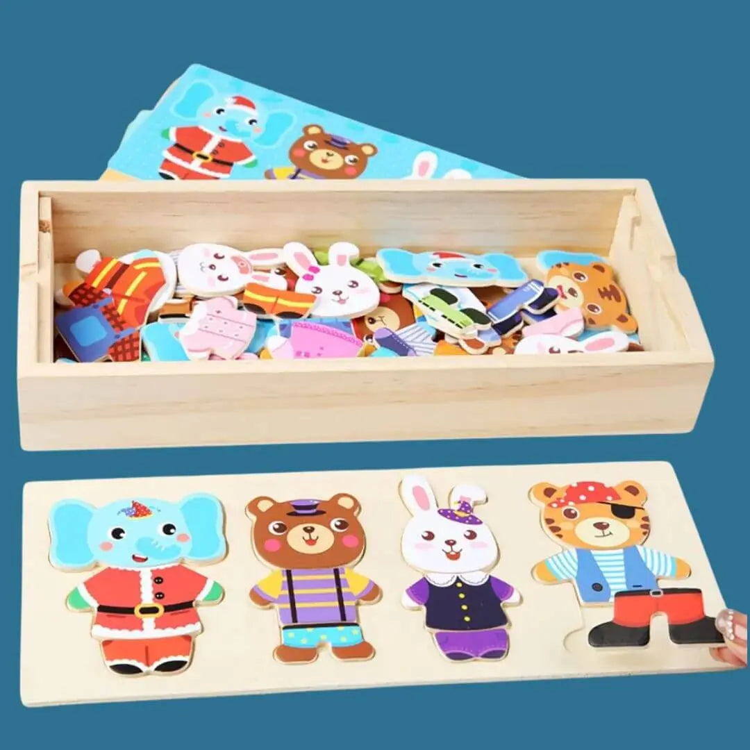 Puzzle en Bois Enfant Montessori – FunZoo