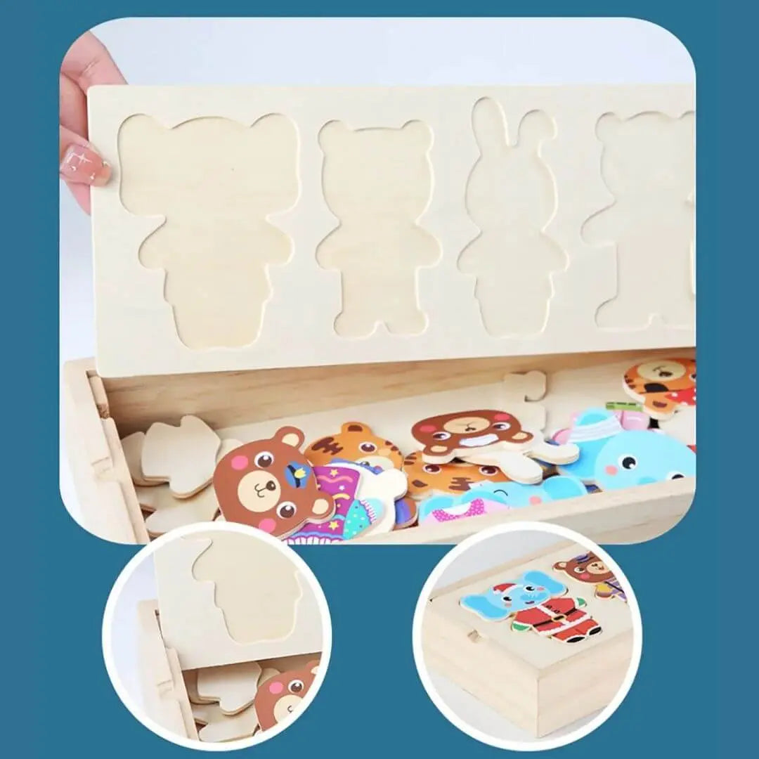 Puzzle en Bois Enfant Montessori – FunZoo