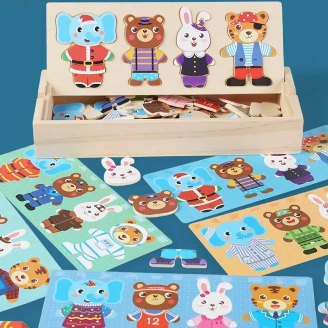 Puzzle en Bois Enfant Montessori – FunZoo