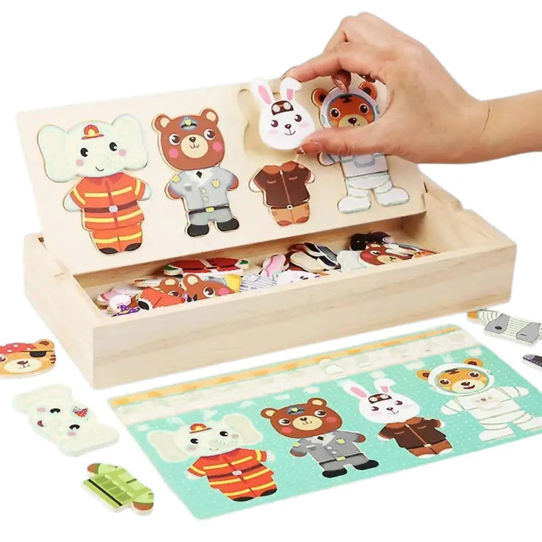 Puzzle en Bois Enfant Montessori – FunZoo