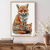 Puzzle en Bois Famille Renard – FoxNest