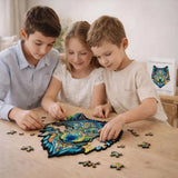 Puzzle en Bois Loup Majestueux