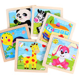 Lot de 10 Puzzles en Bois pour Enfant