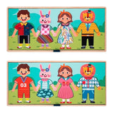 Puzzle pour Enfant d’Habillage en Bois – Cool Clothes