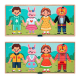 Puzzle pour Enfant d’Habillage en Bois – Cool Clothes