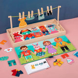 Puzzle pour Enfant d’Habillage en Bois – Cool Clothes