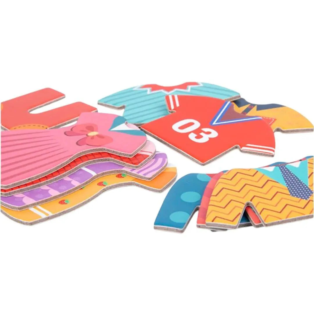 Puzzle pour Enfant d’Habillage en Bois – Cool Clothes