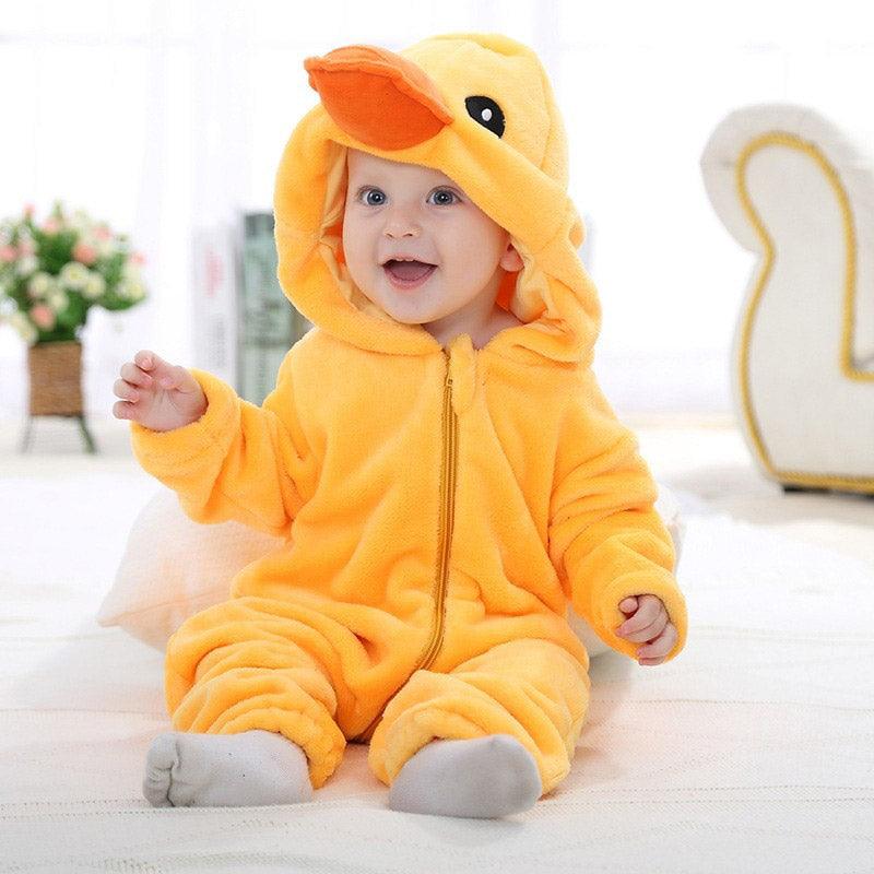 Combinaison pyjama canard bébé