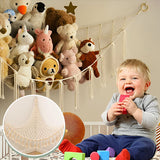 Rangement pour peluches | Filet Triangulaire Bomac Hamac en macramé esquis pour le rangement des peluches