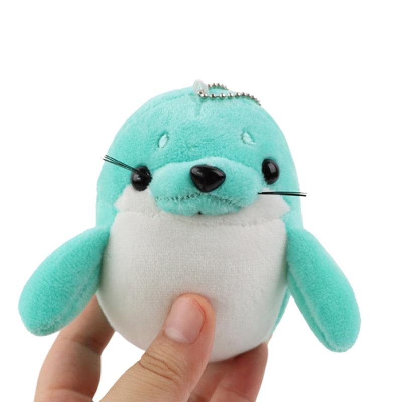 Otarie en porte-clé peluche