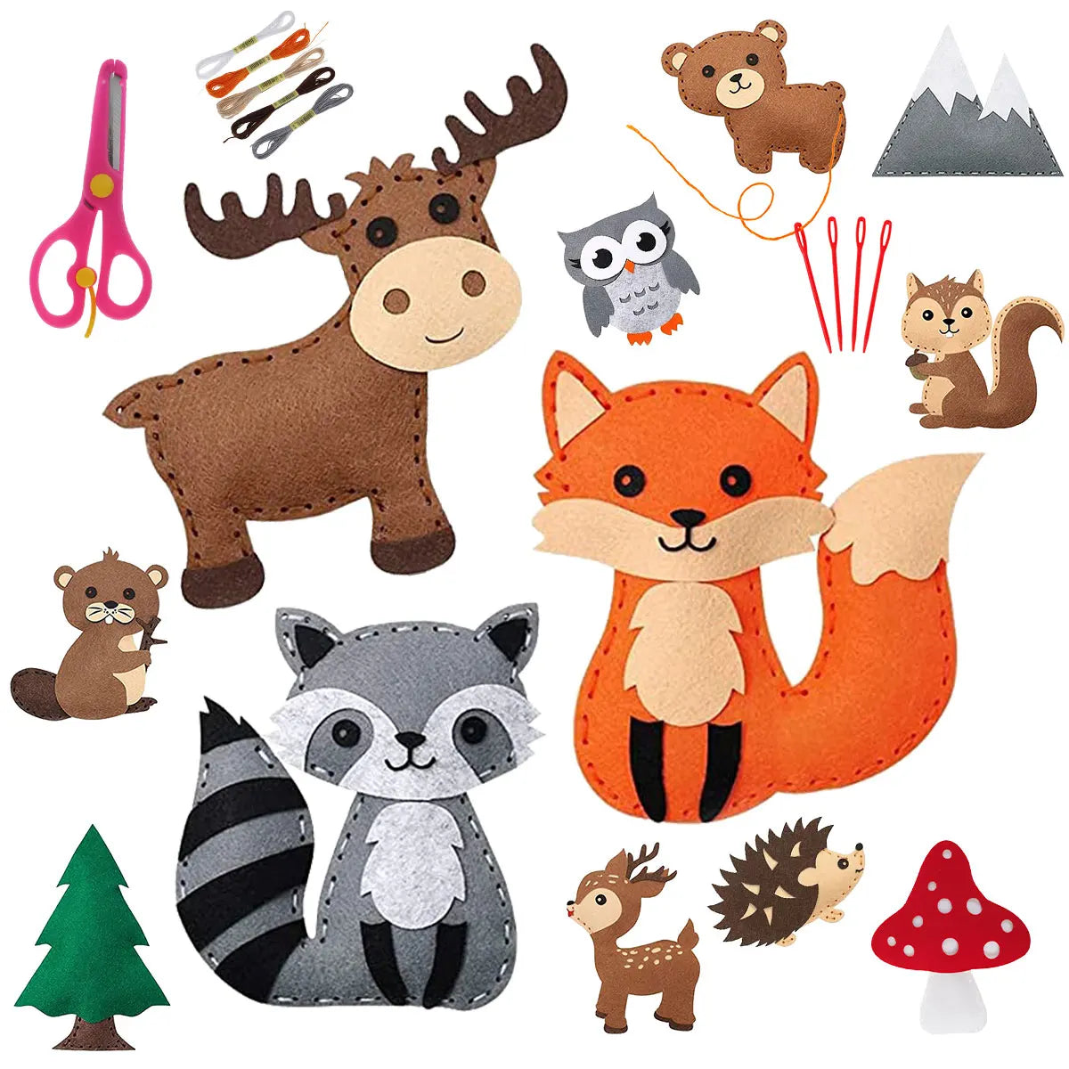 Kit de couture enfant éducatif Animaux - Magicouture
