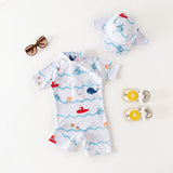 Combinaison Anti Uv Bébé pour Garçon et Fille à Motif d'Animaux