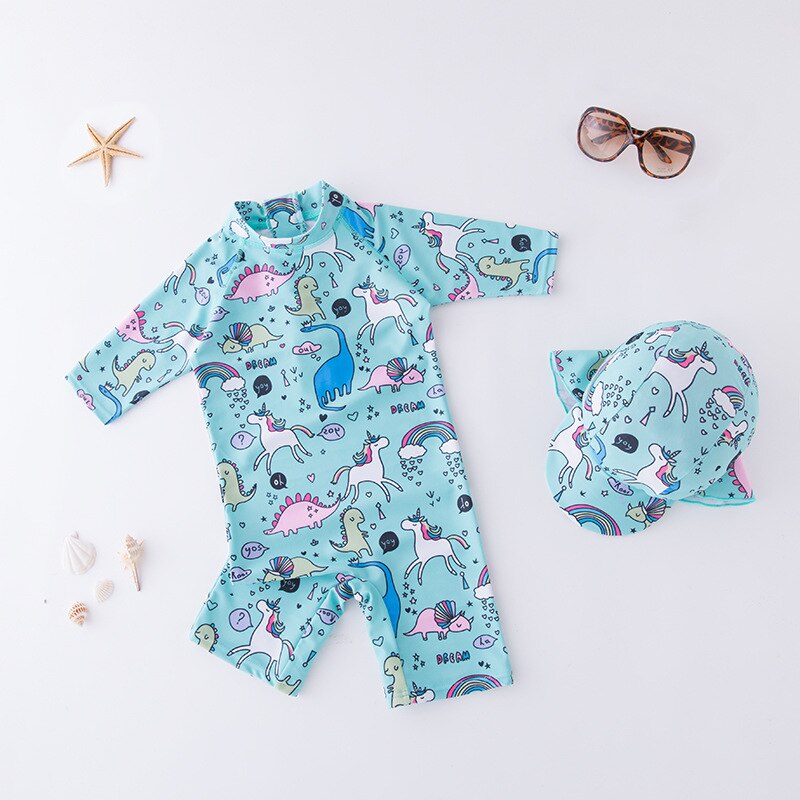 Combinaison Anti Uv Bébé pour Garçon et Fille à Motif d'Animaux