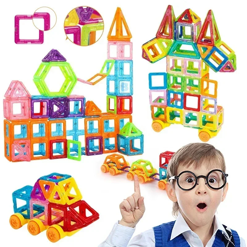 Bloc de Construction Magnétique Montessori