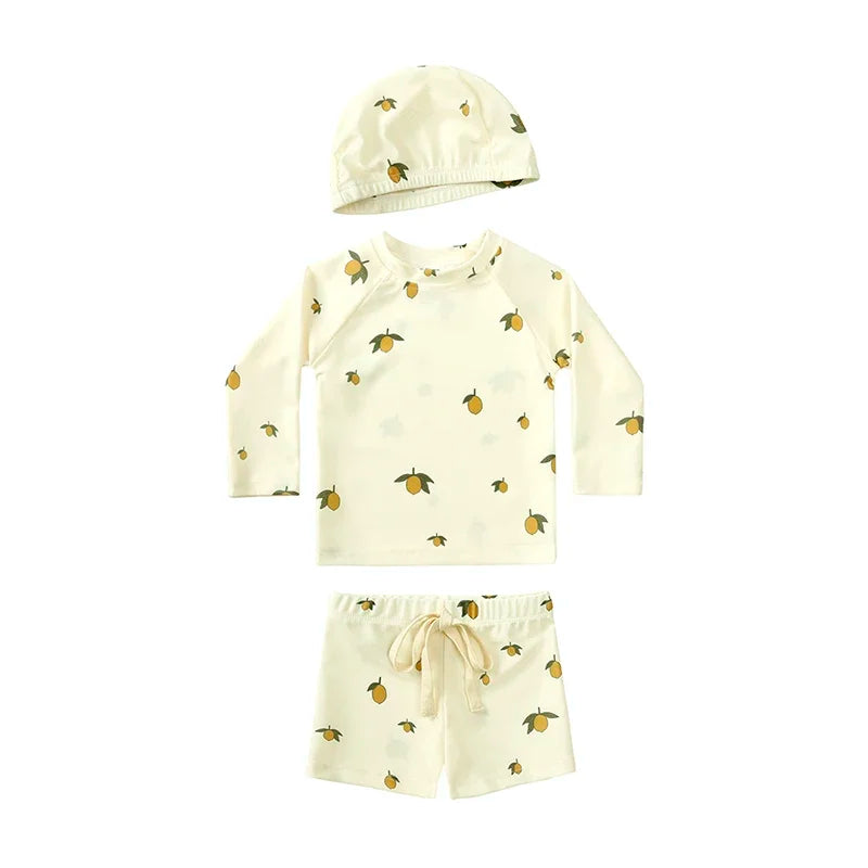 Maillot de bain et bonnet pour bébé