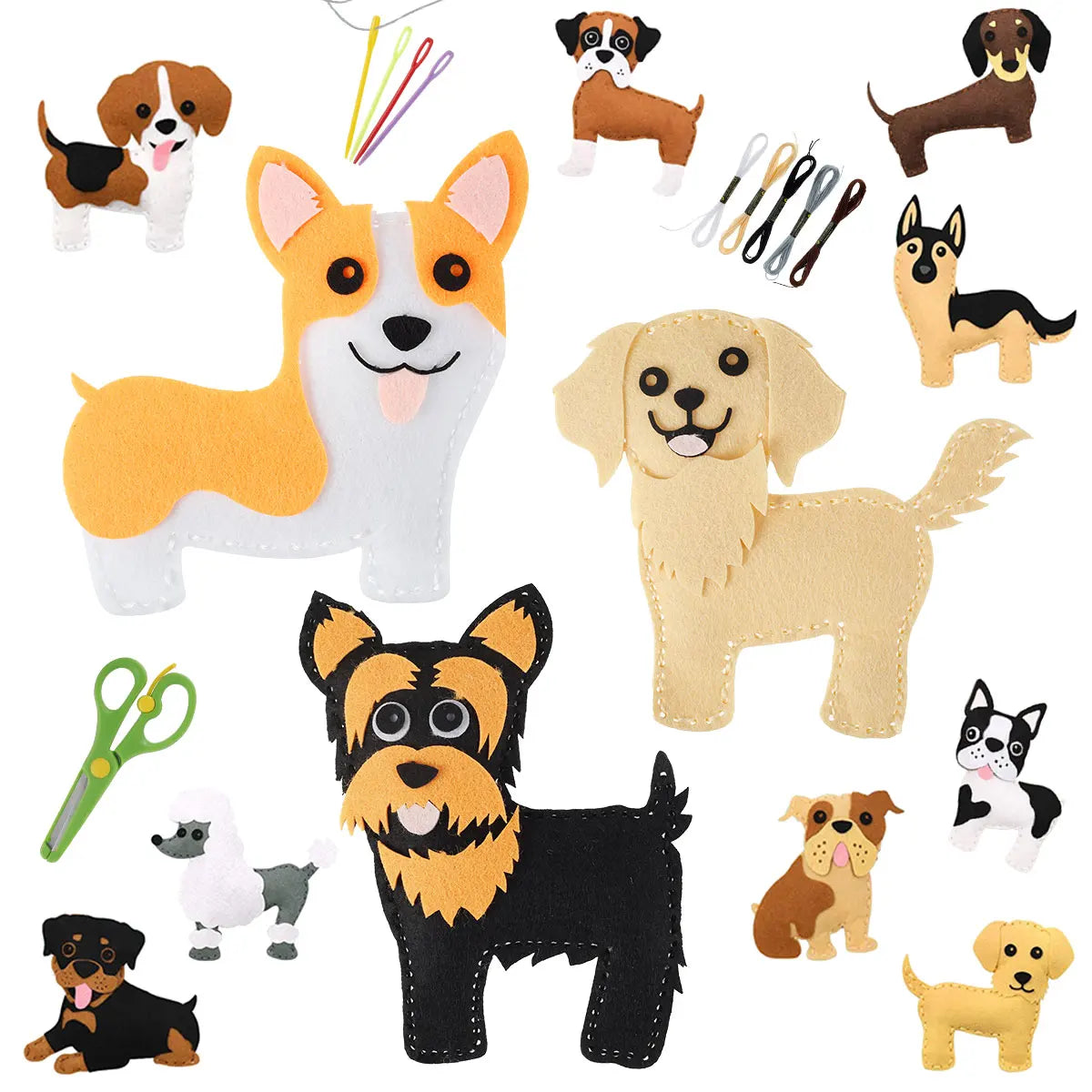Kit de couture enfant éducatif Animaux - Magicouture