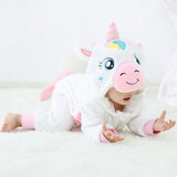 Barboteuse Bébé à Capuche avec Motifs d'Animaux Adorables
