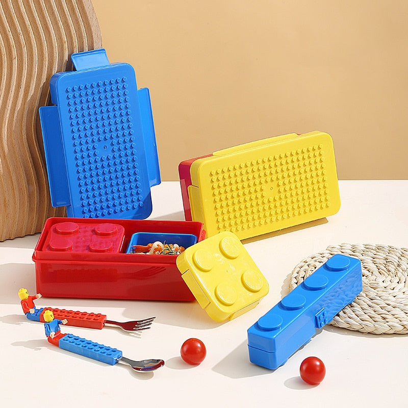 Boite pour gouter repas avec couverts - Funnykids