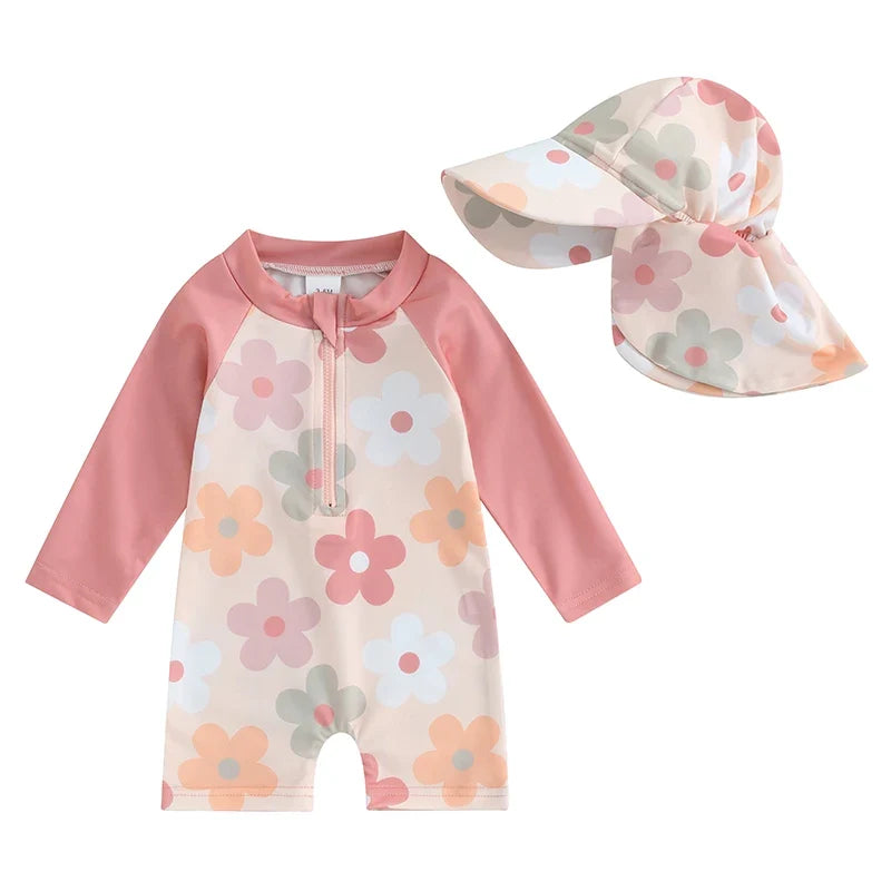 Baby Swimsuit with Swim Cap - Aloa