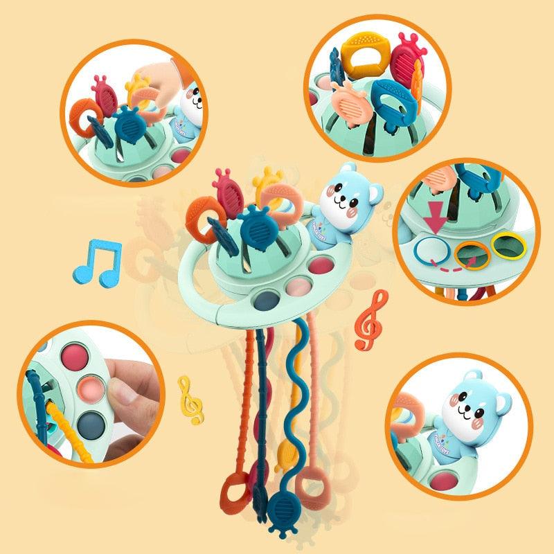 babycool -Jouet de Dentition 3 en 1 apaisant et sensoriel Bébé