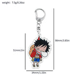 Porte-clef One Piece en acrylique Luffy Zoro Chopper
