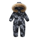 Combinaison de Ski Enfant avec Capuche Fourrure - Louba