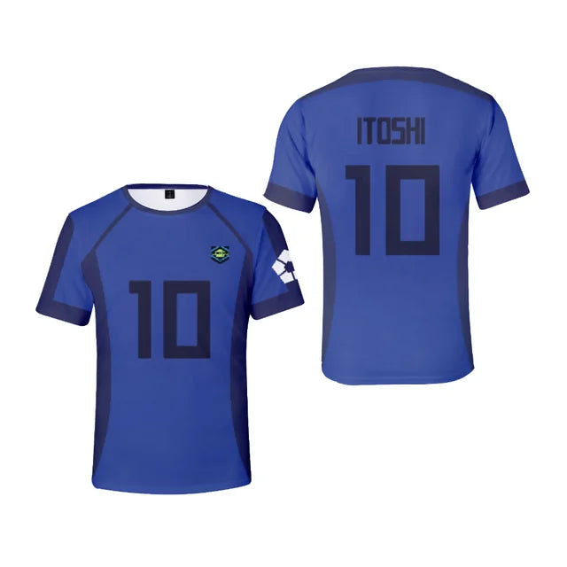 Maillot Bleu Équipe V - T-Shirt imprimé Blue Lock
