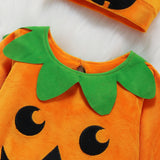 Ensemble de Déguisement d'Halloween Citrouille pour Bébé