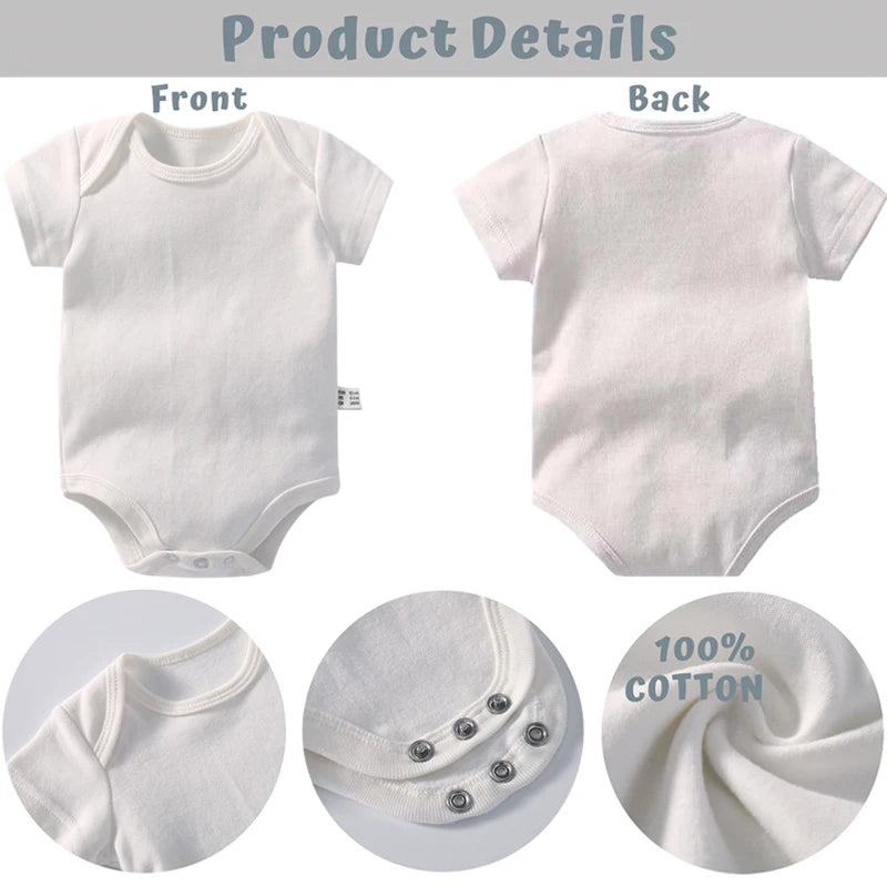 Body bébé en coton message Maman ou Papa – Cadeau de naissance pour les parents