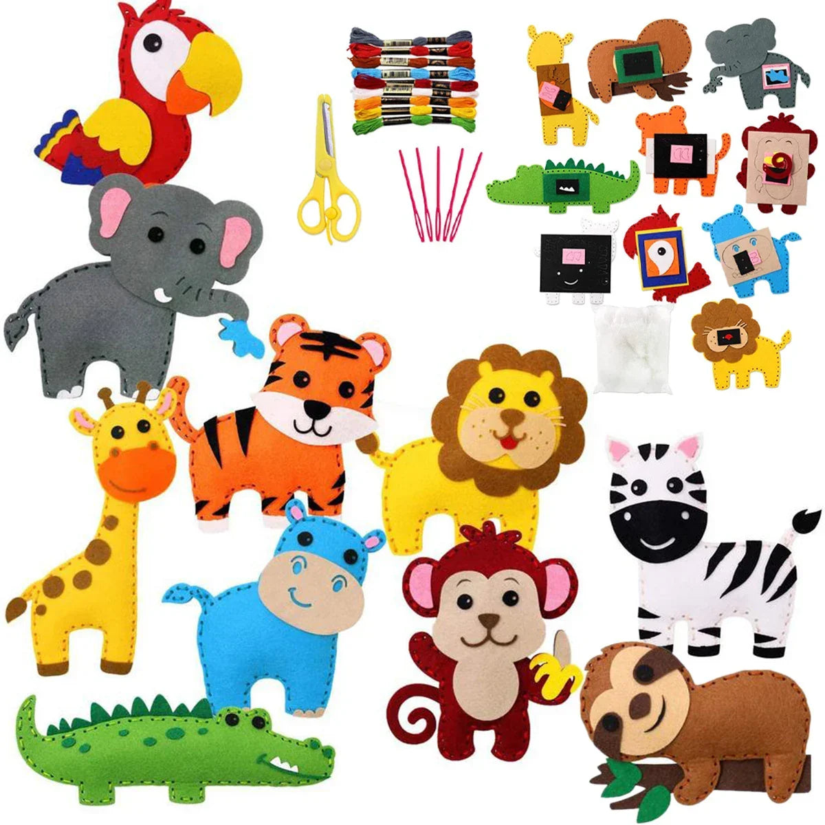 Kit de couture enfant éducatif Animaux - Magicouture