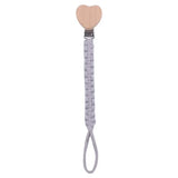 Attache-tétine personnalisée prénom en perles de bois – Cadeau de naissance