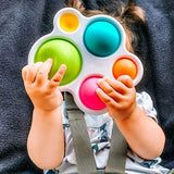 Jouet Sensoriel à Bulles de Poussée Montessori