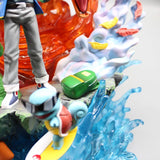 Figurine Pokémon Sacha & Pikachu, Dracaufeu, Carapuce, Bulbizarre