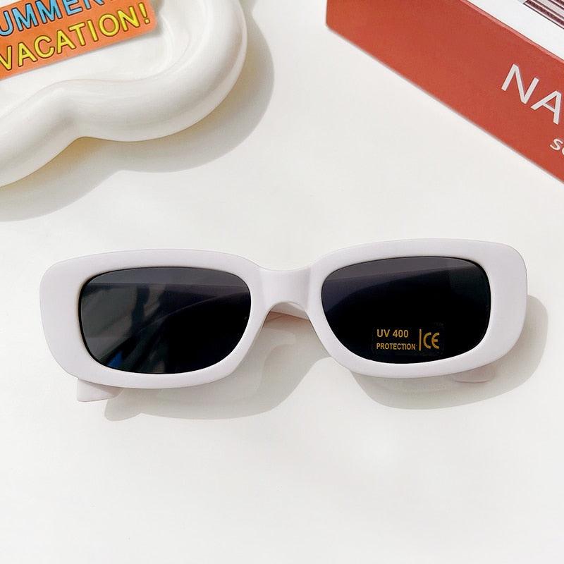 Lunettes de soleil rectangulaires Vintage givrées pour enfants