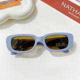 Lunettes de soleil rectangulaires Vintage givrées pour enfants
