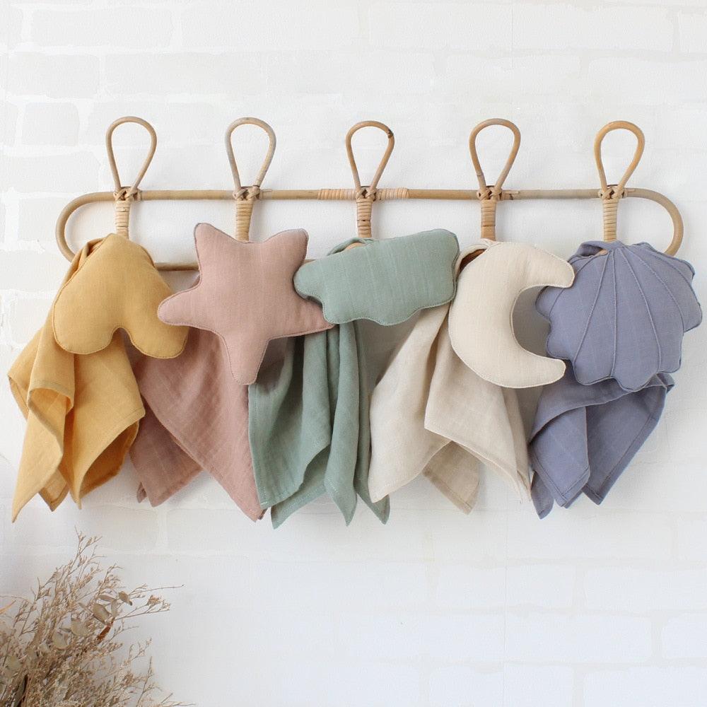 Serviette doudou adorable pour nouveau-né