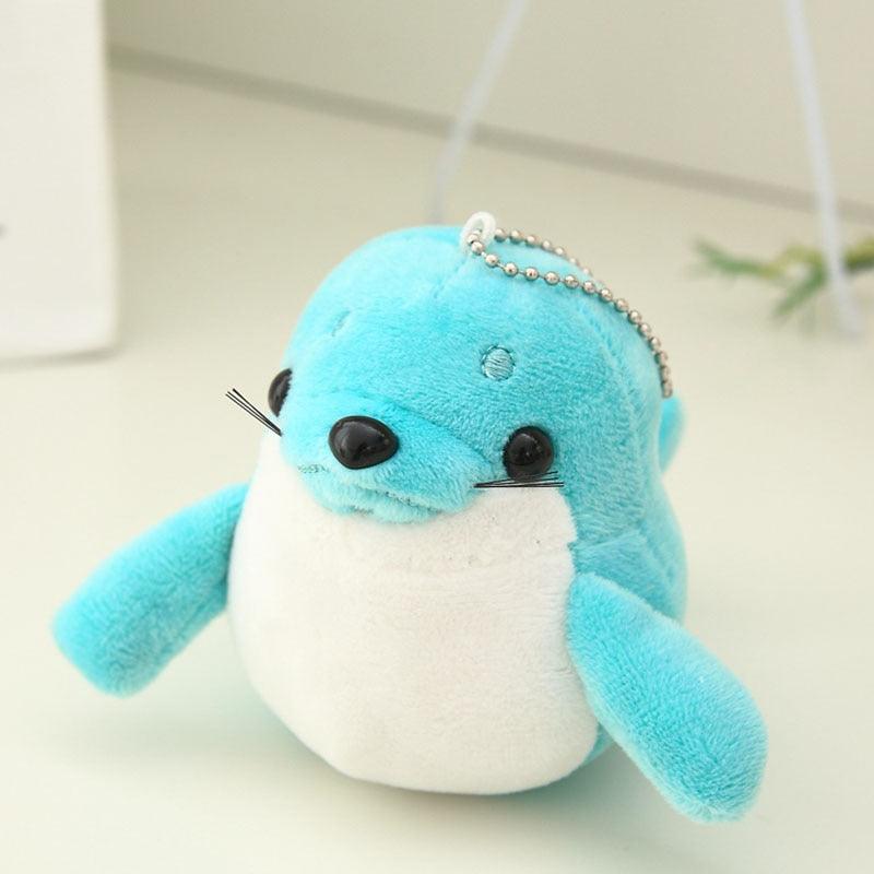 Otarie en porte-clé peluche