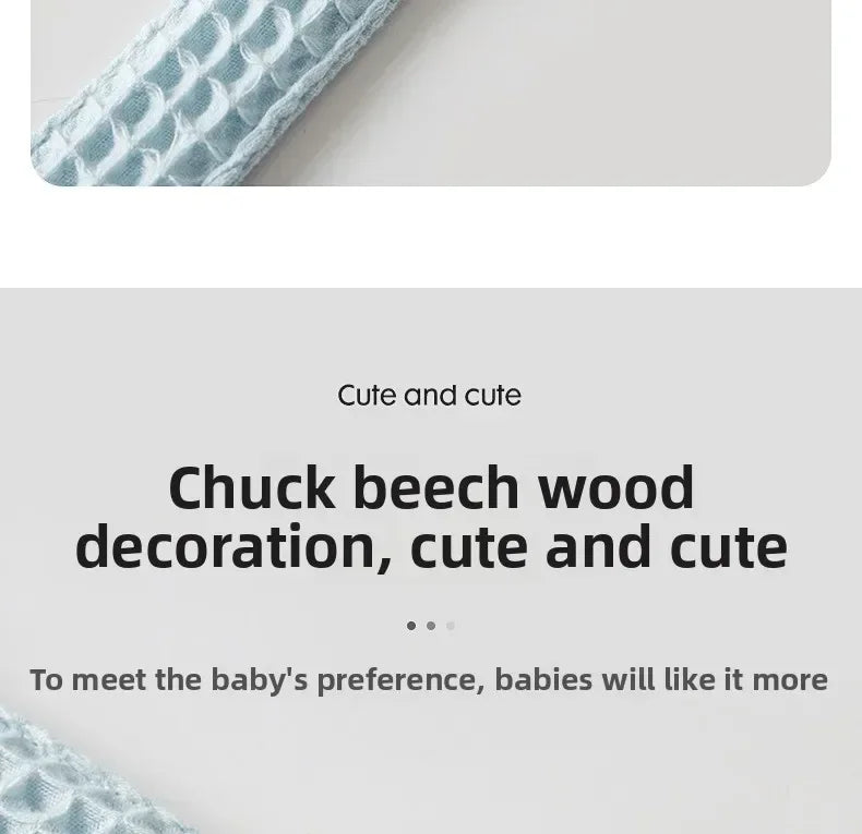 Attache-tétine brodée au prénom avec clip en bois – Cadeau de naissance
