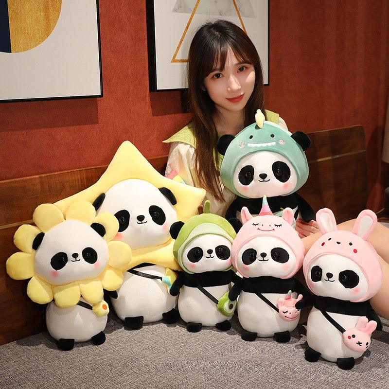 Panda en peluche déguisé pour bébé