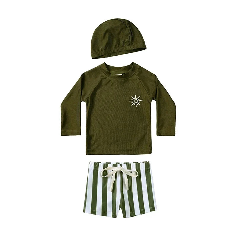 Maillot de bain et bonnet pour bébé