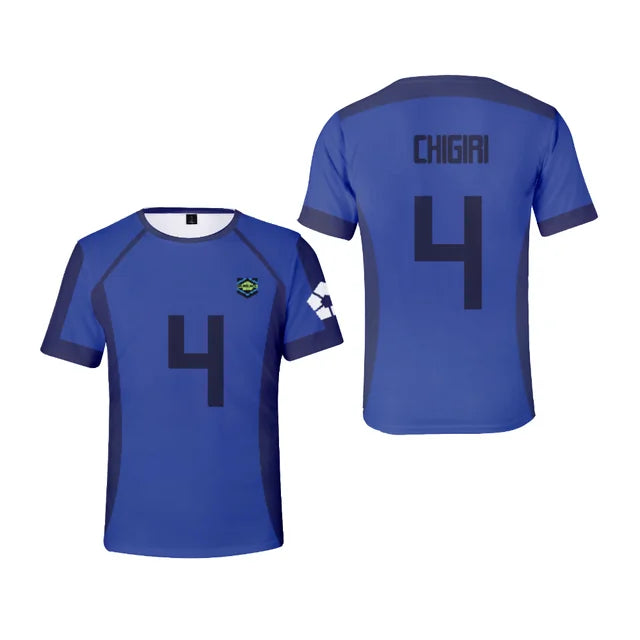 Maillot Bleu Équipe V - T-Shirt imprimé Blue Lock