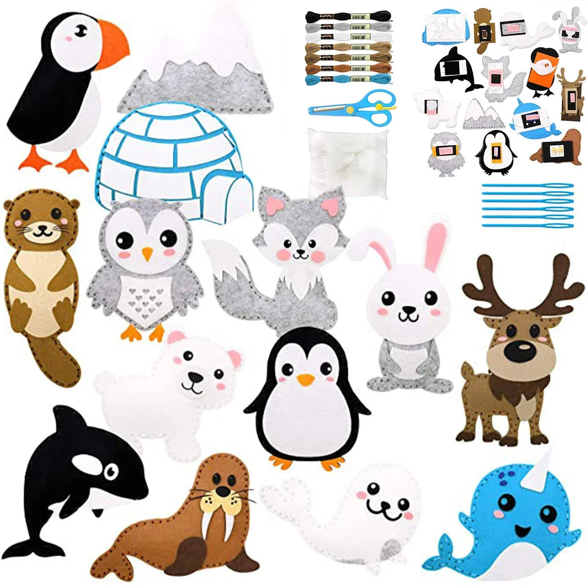 Kit de couture enfant éducatif Animaux - Magicouture