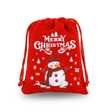 Sac Cadeau Noël – Velours Rouge Festif