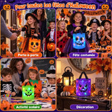 Sac à Bonbons Halloween LED Réutilisable pour Enfant